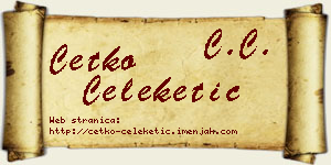 Ćetko Čeleketić vizit kartica